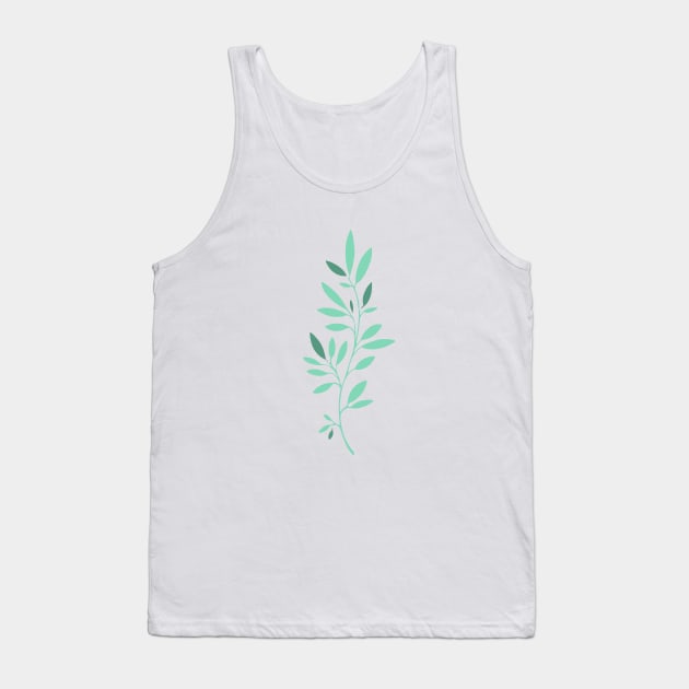 tree branch with leaves Tank Top by Jlissenok